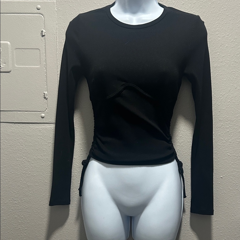 Elegant Black Long Sleeve Top